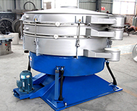 搖擺篩的搖擺多靠四周的拉桿，進(jìn)行左右搖擺從而實(shí)現(xiàn)篩網(wǎng)中物料的篩分作用。