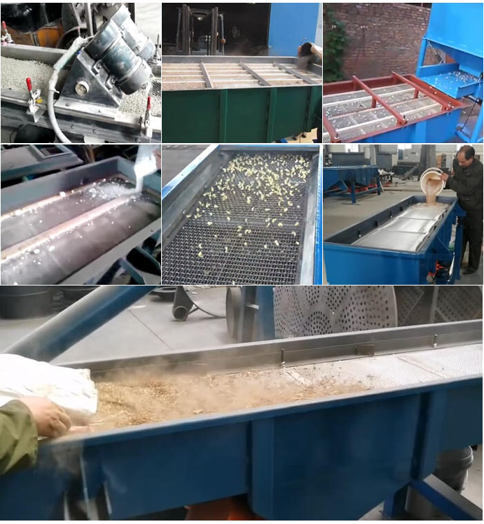 直線振動篩，石子，沙子，砂石等物料使用現(xiàn)場圖