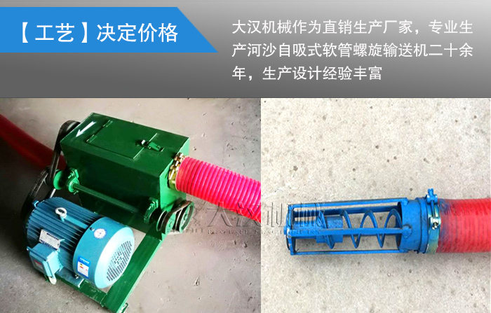 河沙自吸式軟管螺旋輸送機